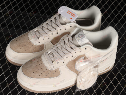 Nike Air Force 1 07 Low Khaki Cream White Shoes Sneakers