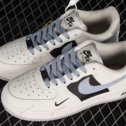 Nike Air Force 1 07 Low Milan Light Grey Black White Shoes Sneakers