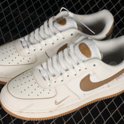 Nike Air Force 1 07 Low Mocha Brown Cream White Shoes Sneakers