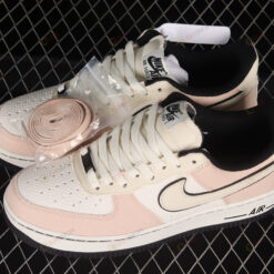 Nike Air Force 1 07 Low Rice White Black Pink Shoes Sneakers