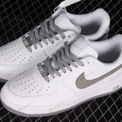 Nike Air Force 1 07 Low White Grey Hook Shoes Sneakers