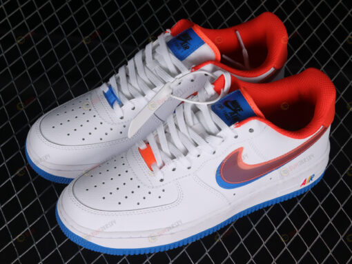 Nike Air Force 1 LV8 Double Swoosh White Red Blue Shoes Sneakers