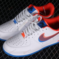 Nike Air Force 1 LV8 Double Swoosh White Red Blue Shoes Sneakers