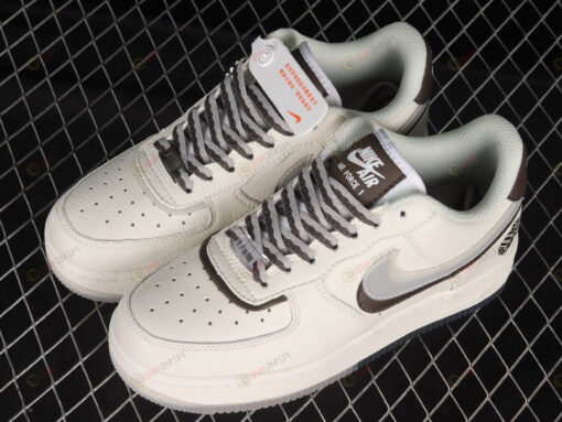 Nike Air Force 1 LV8 GS 'Double Swoosh' White/Coffee Shoes Sneakers