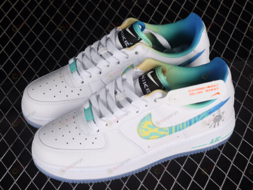 Nike Air Force 1 LV8 White/Light Menta/Multi-Color Shoes Sneakers