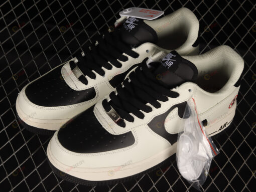 Nike Air Force 1 Low '07 Beige Black Shoes Sneakers