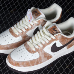 Nike Air Force 1 Low Brown White Black Shoes Sneakers