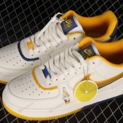 Nike Air Force 1 Low LV8 Double Swoosh Yellow Blue Shoes Sneakers