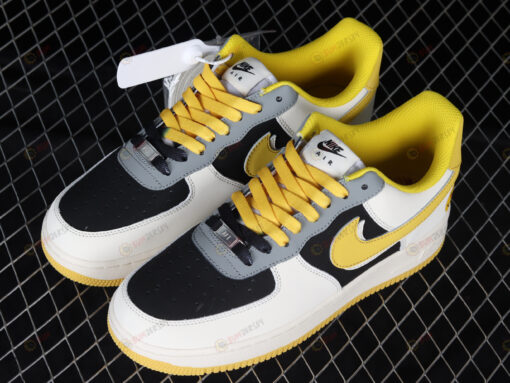 Nike Air Force 1 Low Rice Black Yellow Shoes Sneakers