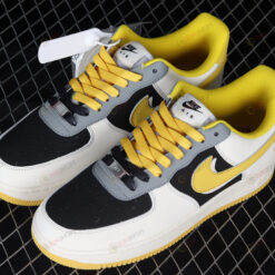 Nike Air Force 1 Low Rice Black Yellow Shoes Sneakers