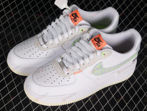 Nike Air Force 1 Low White/Neon Stitch Shoes Sneakers