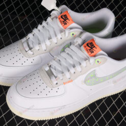 Nike Air Force 1 Low White/Neon Stitch Shoes Sneakers