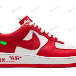 Nike Air Force 1 Low x Louis Vuitton Virgil Abloh White Red Sneakers