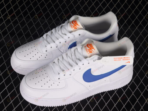 Nike Air Force 1'07 Low Blue Swoosh Shoes Sneakers