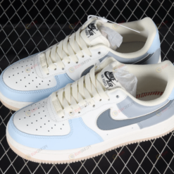 Nike Air Force 1'07 Low Light Blue Gray Shoes Sneakers