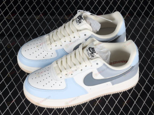 Nike Air Force 1'07 Low Light Blue Gray Shoes Sneakers