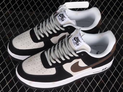 Nike Air Force 1'07 Low Rice Black Brown Shoes Sneakers