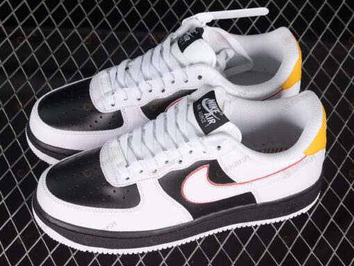 Nike Air Force 1'07 Low Shoes Sneakers - Black/ White/ Yellow