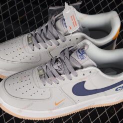 Nike Air Force 1'07 Low Shoes Sneakers - Gray/ Navy Blue