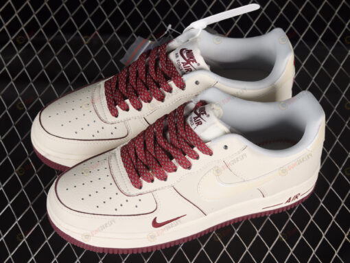 Nike Air Force 1'07 Low Wine Red Pearlescent Shoes Sneakers