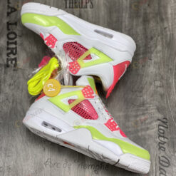 Nike Air Jordan 4 Retro GS 'Lemon Venom' Shoes Sneakers