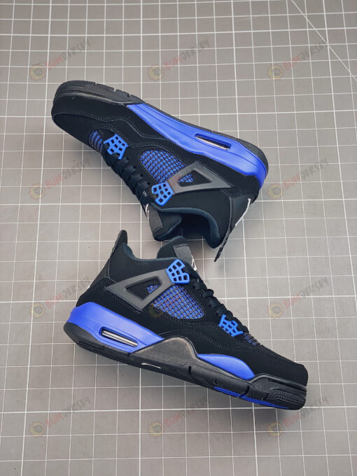 Nike Air Jordan 4 Retro 'Royal Black/ Blue' Shoes Sneakers