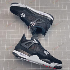 Nike Air Jordan 4 Retro SE GS 'Black Canvas' Shoes Sneakers