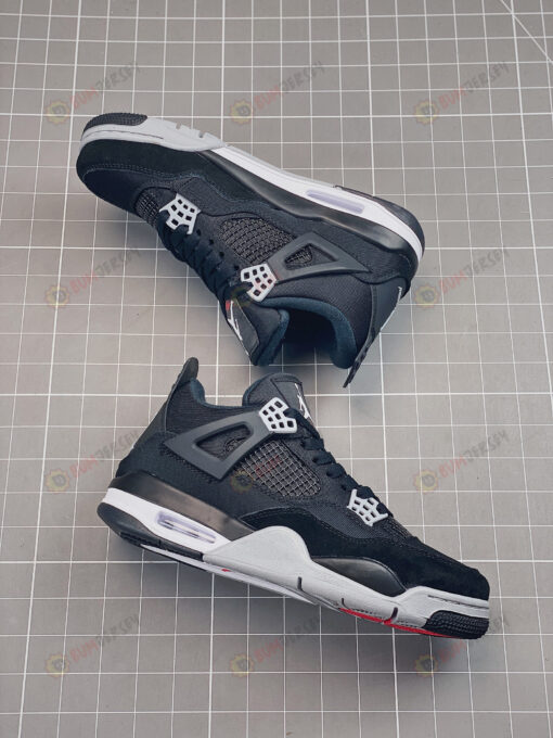 Nike Air Jordan 4 Retro SE GS 'Black Canvas' Shoes Sneakers