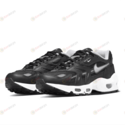 Nike Air Max 96 II Dresses Up In ??lack/Metallic Silver Men Shoes Sneakers