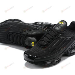 Nike Air Max Plus 3 Leather 'Triple Black' Men Shoes Sneakers