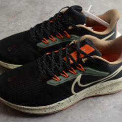 Nike Air Zoom Pegasus 39 Black Green Safety Orange Shoes Sneakers