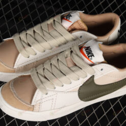 Nike Blazer Low '77 Jumbo Sanddrift/Medium Olive Shoes Sneakers