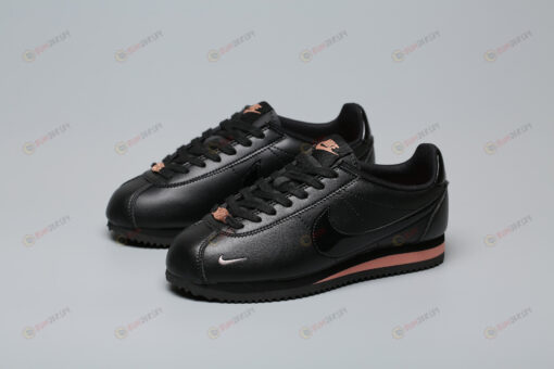 Nike Classic Cortez Premium 'Black Rose Gold' Women Shoes Sneakers