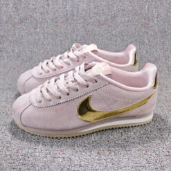 Nike Classic Cortez SE Diffused Taupe Metallic Gold Women Shoes Sneakers