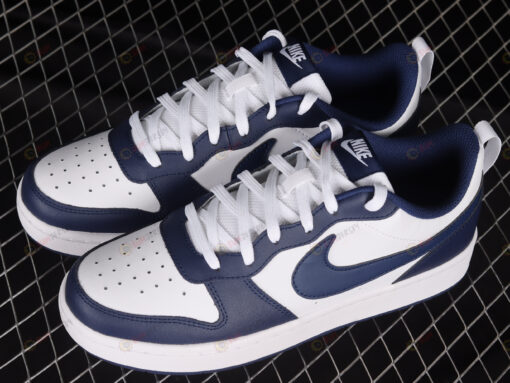 Nike Court Borough Low 2 White Navy Shoes Sneakers