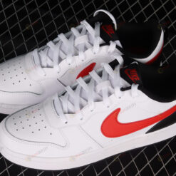 Nike Court Borough Low 2 White University Red Shoes Sneakers