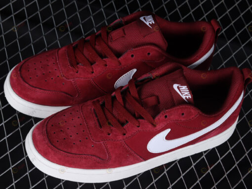 Nike Court Borough Low 2 Wine Red/White Shoes Sneakers