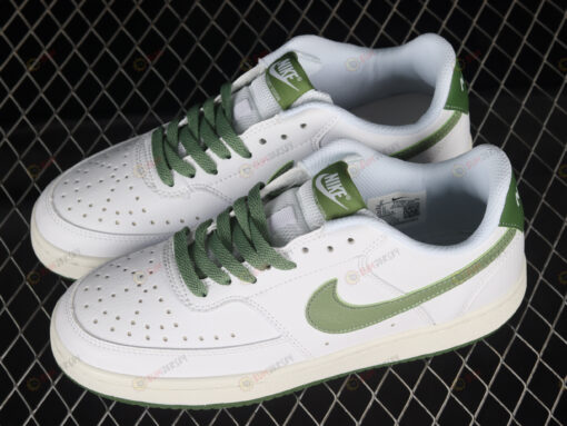 Nike Court Vision Low White/Treeline/Sail/Oil Green Shoes Sneakers