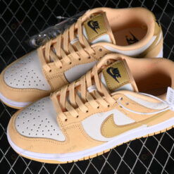 Nike Dunk Low Celestial Gold Suede Shoes Sneakers