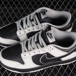 Nike Dunk Low Chenille Swoosh Black Grey Shoes Sneakers