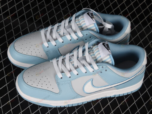 Nike Dunk Low Fleece Swoosh - Light Blue Shoes Sneakers