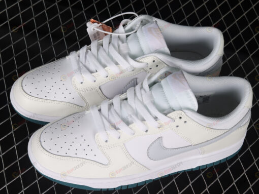 Nike Dunk Low GS White Grey Teal Shoes Sneakers