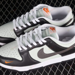 Nike Dunk Low Grey Black Orange Mini Swoosh Shoes Sneakers