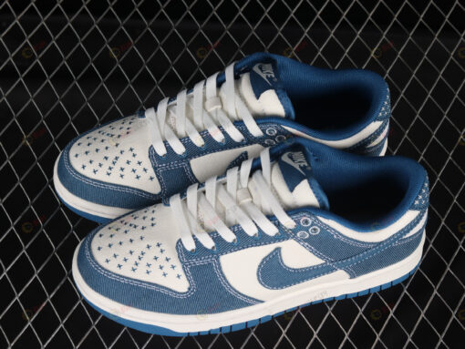 Nike Dunk Low Industrial Blue Sashiko Shoes Sneakers