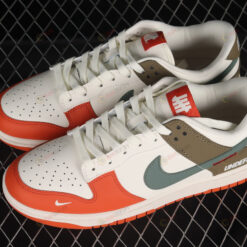 Nike Dunk Low UNEFEATED Orange Green Shoes Sneakers