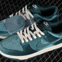 Nike Dunk Low Velvet Teal Shoes Sneakers