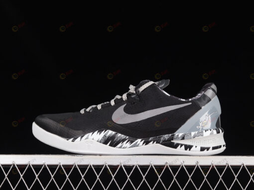 Nike Kobe 8 System Philippines Black Silver Basketball Shoes Sneakers