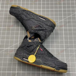 Nike Levi's x Air Jordan 4 Retro GS 'Black Denim' Shoes Sneakers