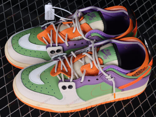 Nike SB Dunk Low Orange Purple Green Multi-Color Shoes Sneakers