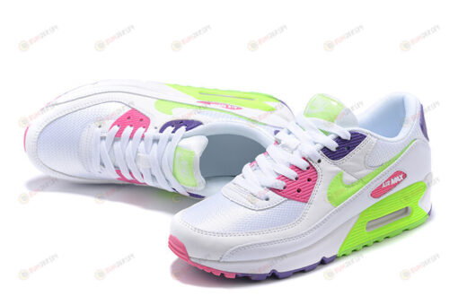 Nike Wmns Air Max 90 'White Indigo Burst Volt' Women Shoes Sneakers